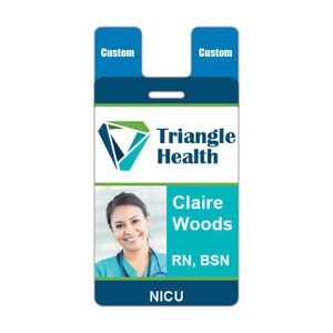 Pack of 12 - Custom Vertical Badge Buddy Topper