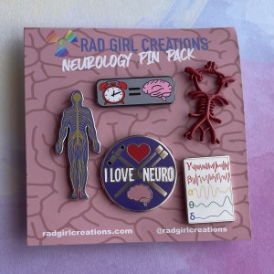 Neurology Pin Pack | Nerdy, Funny, & Real by RadGirlCreations