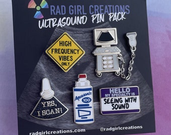 Ultrasound Pin Pack | Nerdy, Funny, & Real by RadGirlCreations