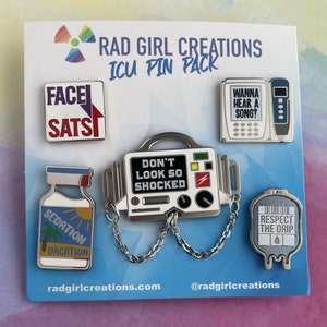 ICU Pin Pack | Nerdy, Funny, & Real by RadGirlCreations