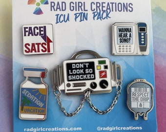 ICU Pin Pack | Nerdy, Funny, & Real by RadGirlCreations