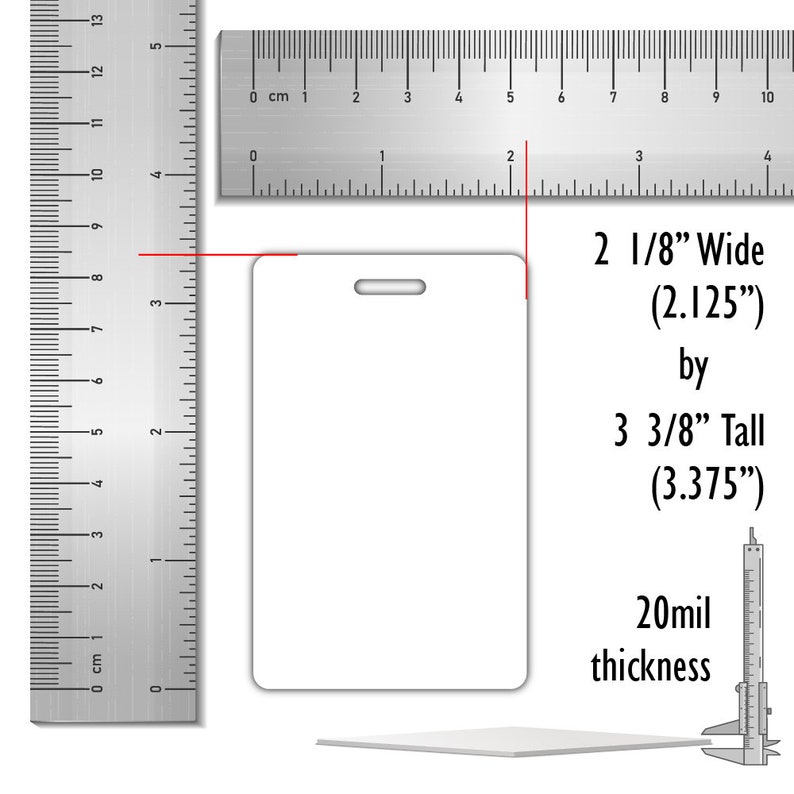 Custom Vertical Badge Card Upload Your Own Design Custom Etsy