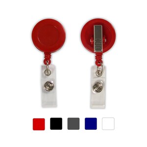 Standard Badge Reel w/ Swivel Clip for ID / Holder (Various Colors Available)
