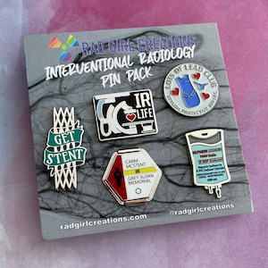 Interventional Radiology Pin Pack | Nerdy, Funny, & Real by RadGirlCreations