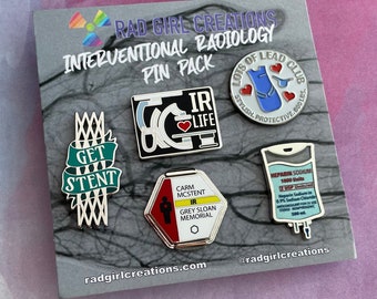 Interventional Radiology Pin Pack | Nerdy, Funny, & Real by RadGirlCreations