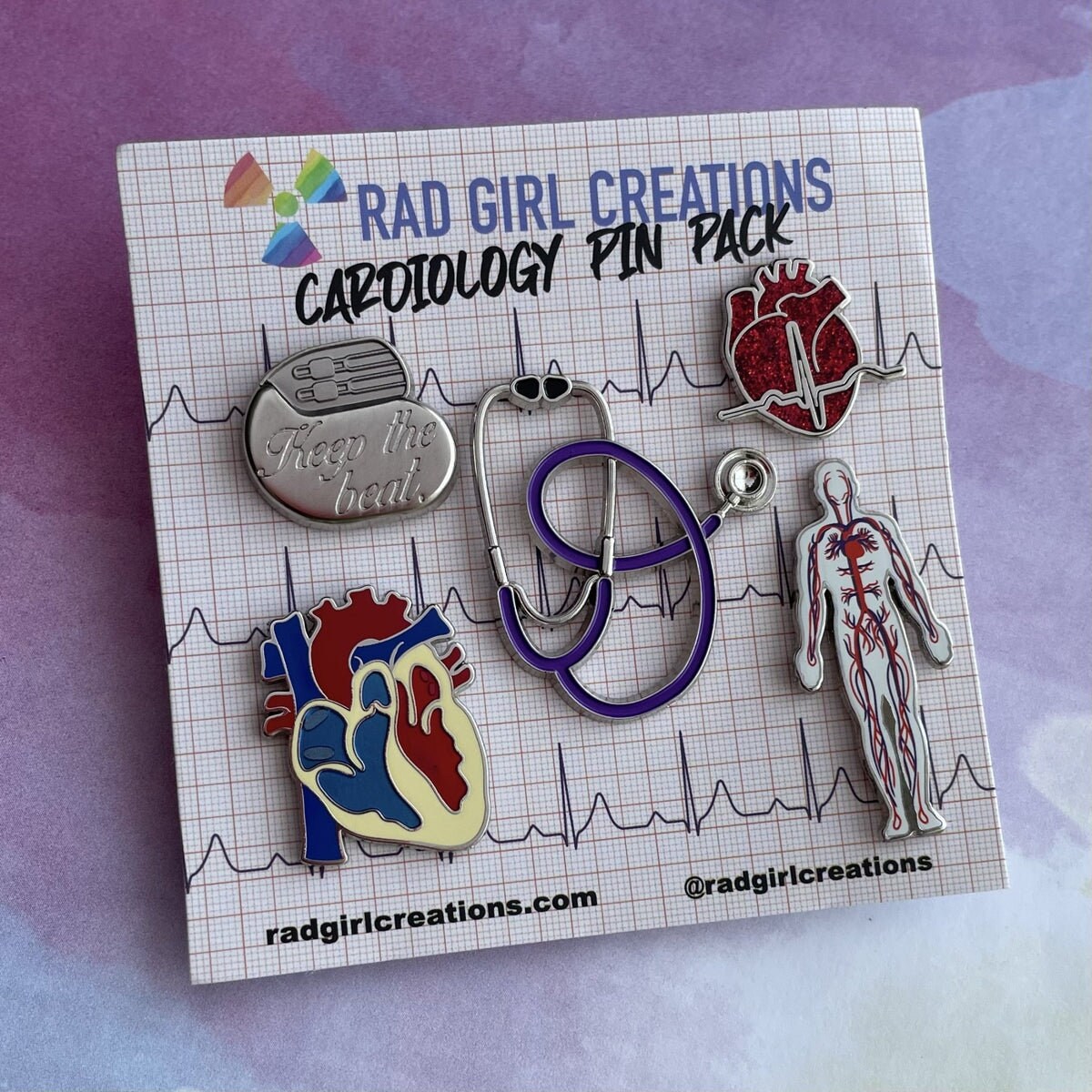 Pin's Coeur Pour Cardiologue Ou Docteur - En Acier Rouge - Métiers - Neuf Avec étiquettes