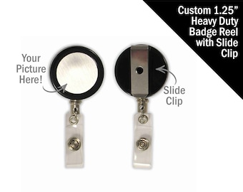 Custom Heavy Duty Badge Reel with Slide Clip