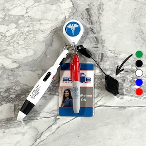 4 Color Pen, Flashlight, Perm Marker, Nurse Pen, Nurse Gift, Nursing School Gift, Medical Student Gift, gift for nurse, Nursing Notes