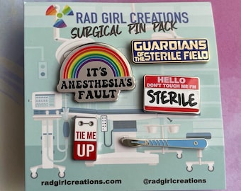 Surgical Pin Pack | Nerdy, Funny, & Real by RadGirlCreations