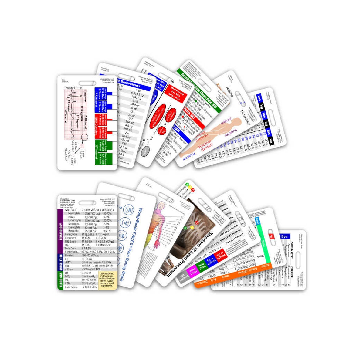 Complete Nurse Vertical Badge Card Set 13 Cards for ID - Etsy