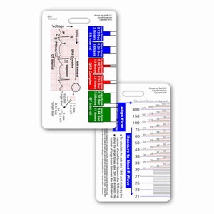 Ekg régua crachá cartão de bolso vertical para enfermeira paramédico emt para identificação crachá clipe cinta ou carretel ecg