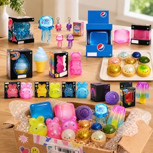 Kawaii Mystery Box-speelgoed met één willekeurig, zacht knijpverrassingscadeau om te verzamelen