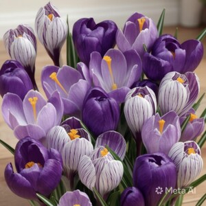 Bulbes de crocus Blue Moon Mix | 20 fleurs printanières bleues violettes