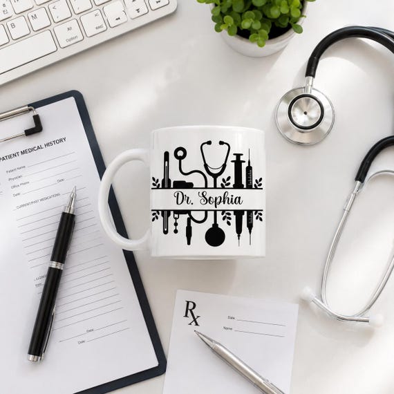 Personalized Doctor Mug, Custom Nurse Mug, Doctor Graduation Gift, RN Gift, Medical School Graduation Gift