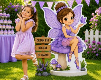 Fairy Cutout Standee Printable | Digital Download | PNG & PDF