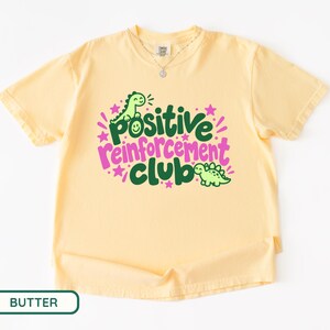 Shirt van de Positive Reinforcement Club, BCBA-shirt, Comfort Colors-shirt voor gedragsanalisten, cadeaus voor gedragsspecialisten, ABA-therapieshirt