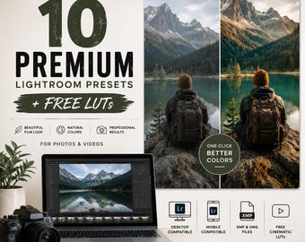 10 presetów do programu Lightroom | Kinowe LUT-y (do pobrania w wersji cyfrowej)
