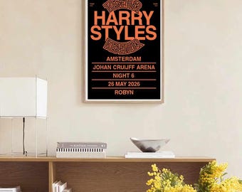 Noc plakatów wydarzeń 6 Amsterdam Harry Styles Together Together 26 maja 2026