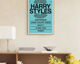 Cartel del evento Noche 1 Ámsterdam Harry Styles Juntos Juntos