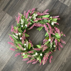 Versatile Artificial Holly White Green and Pink Berry Stems: Set