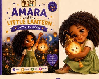 Amara and the Little Lantern Printable Activity Book for Ages 3–6 | Puzzles, Colouring and Kindness (Digital Download)