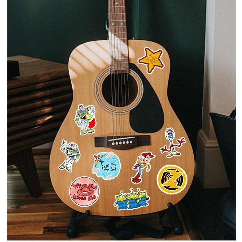 50pcs-Toy Story Inspired Stickers Pack, Cute Pixar Style Vinyl Stickers for Laptop Water Bottle Journal Phone Case, Cartoon Gift image 2