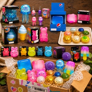 Buntes Mystery Sensory Pack mit zufälligem weichem Squeeze-Geschenk für Kinder