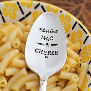 Custom Mac and Cheese Spoon Gift for Grandson or Granddaughter Gift for Graduation Class of 2023 Personalized Mac & Cheese Spoon image 1