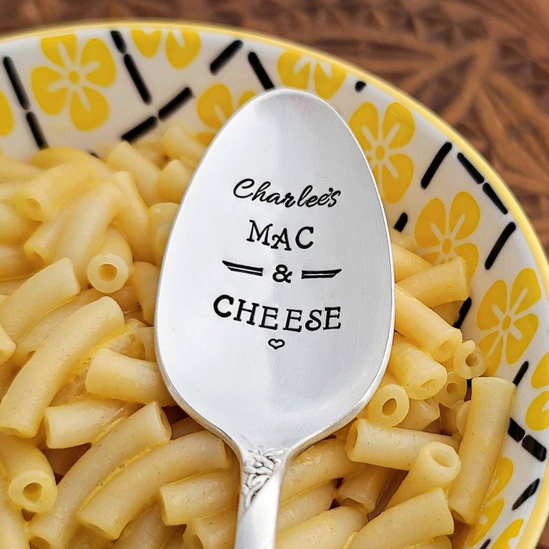 Custom Mac and Cheese Spoon Gift for Grandson or Granddaughter Gift for Graduation Class of 2023 Personalized Mac & Cheese Spoon image 1