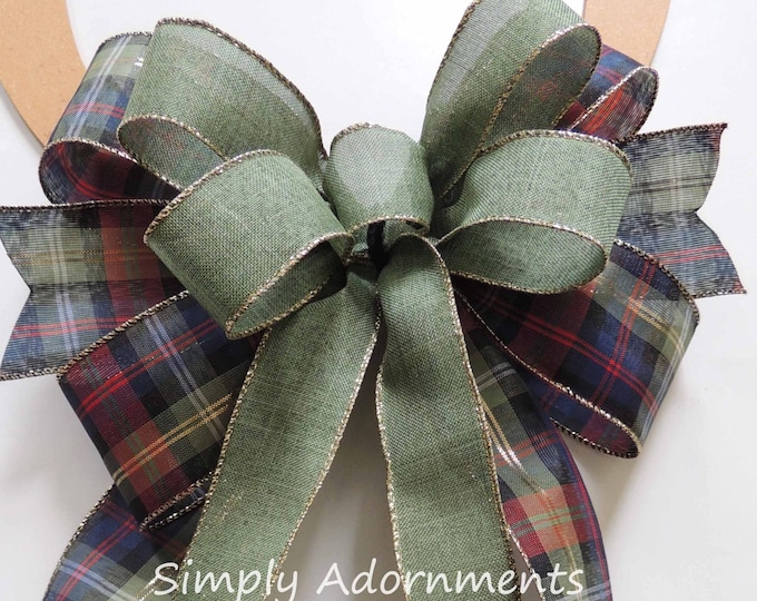 Floral Embroidered Navy Bow main image 0