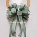 Rustic Burlap Farmhouse Christmas Bow, Christmas Holidays Script Burlap ...