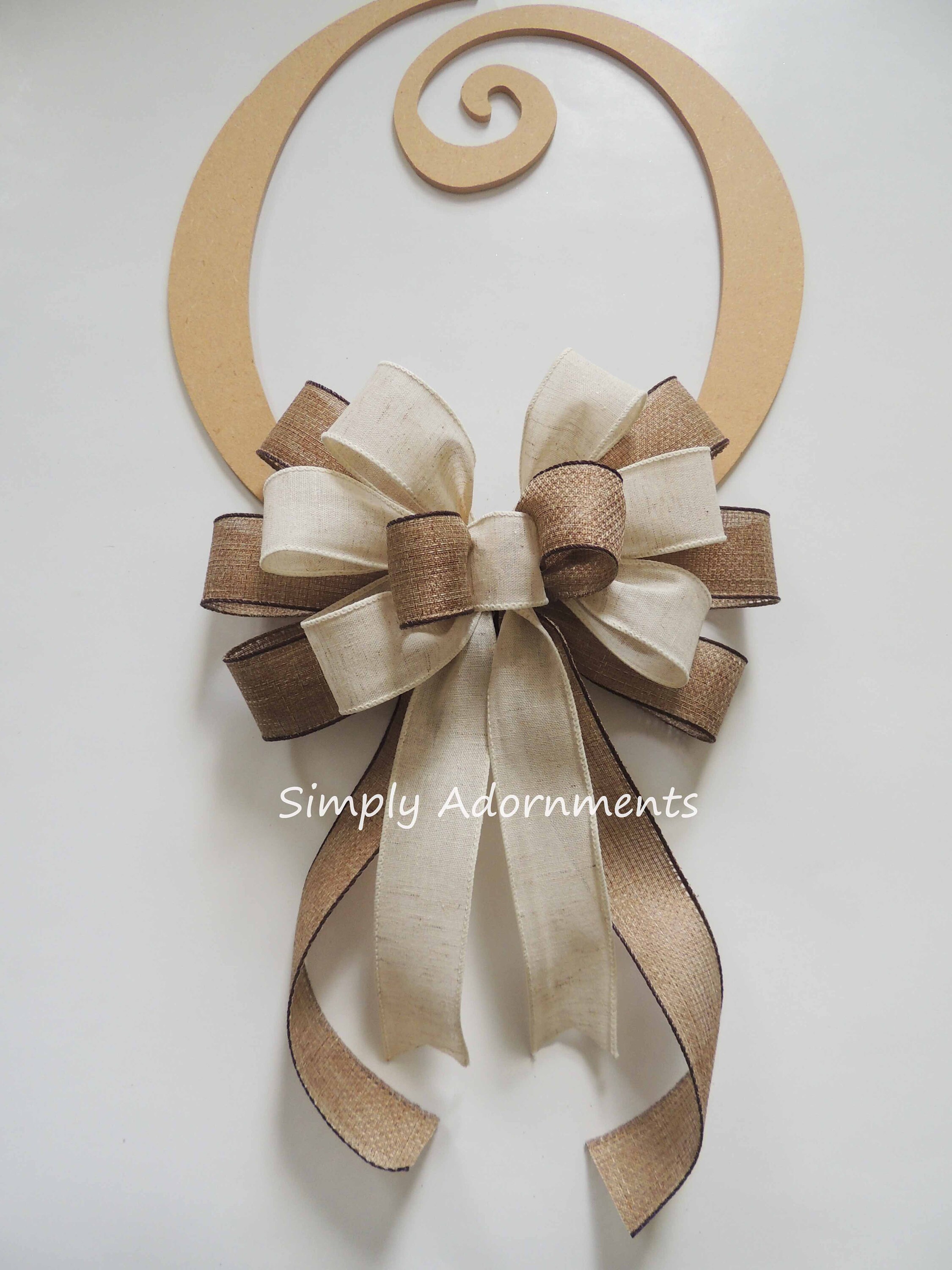 Bow Maker For Ribbon, Holiday Wreaths,Wooden Wreath Bow Maker Tool For  Creating Gift Bows, Party Decorations, Hair Bows, Corsages, Holiday  Wreaths, Va
