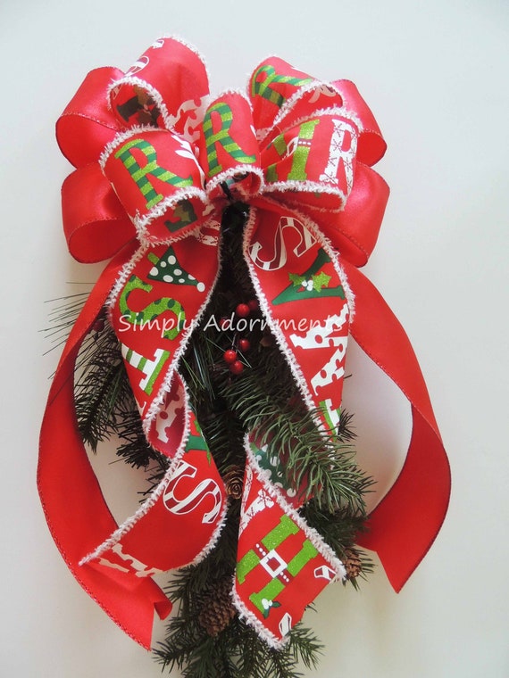 How To Make Christmas Wreath Bows