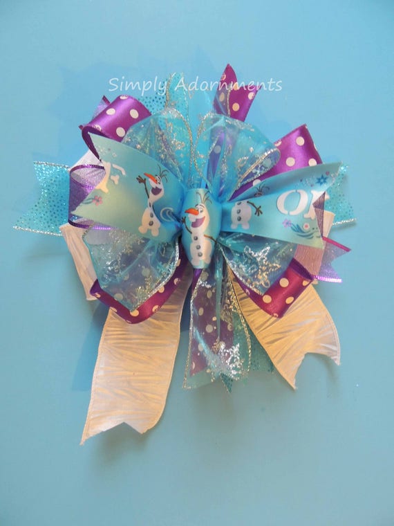 Olaf Disney Birthday Party Decoration Purple Blue Frozen Disney