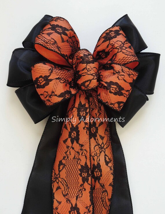 Brown Red Orange Black Halloween Thanksgiving Fall Polka Dot Bow Headband