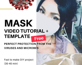 FREE Tutorial+ Face Mask Pattern - how to make the merino wool masks