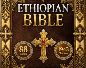 Komplette äthiopische Bibel: 88 Bücher, 1 Enoch, Jubiläen, illustriertes Hardcover