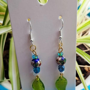 Blue Flowers Earrings