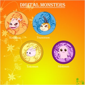Digital Monsters - Buttons
