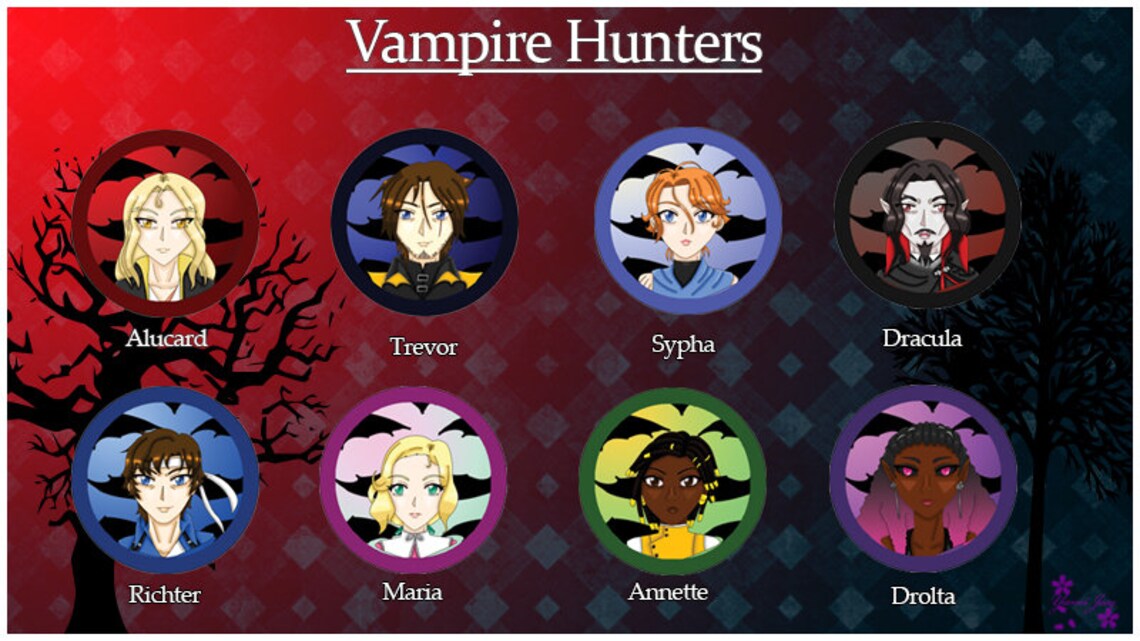 Vampire Hunters- Buttons - Etsy