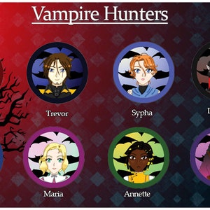 Vampire Hunters- Buttons