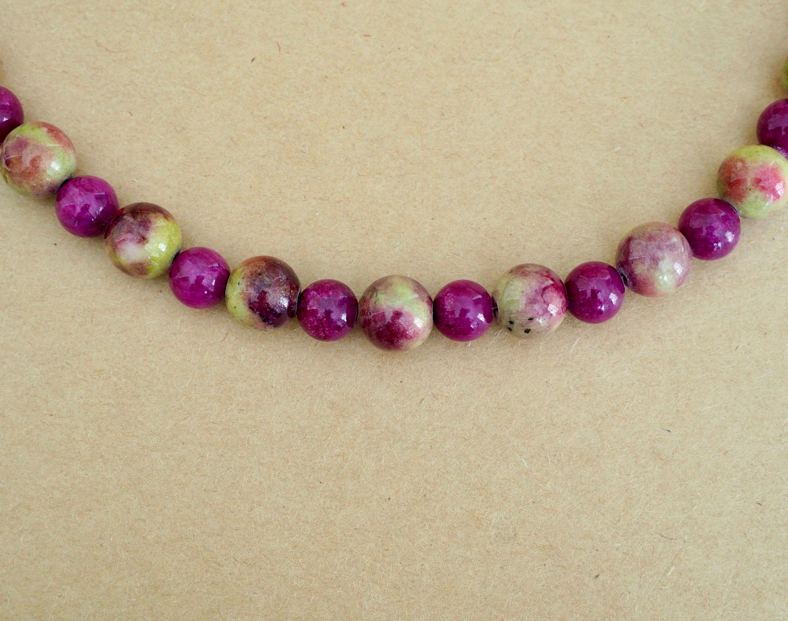 Mens Jade Necklace Mens Multi Color Jade Necklace Purple and South Sea