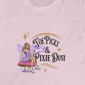 Toes Picks & Pixie Dust Kids Tee | FairyIce Skater Mushroom Illustration