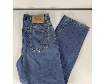 Vintage Levi's 512 Slim Fit Jeans mit geradem Bein Medium Wash Damen 6 S