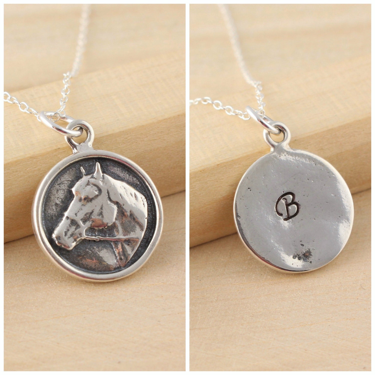 Personalized Horse Necklace Horse Jewelry Horse Lovers Etsy