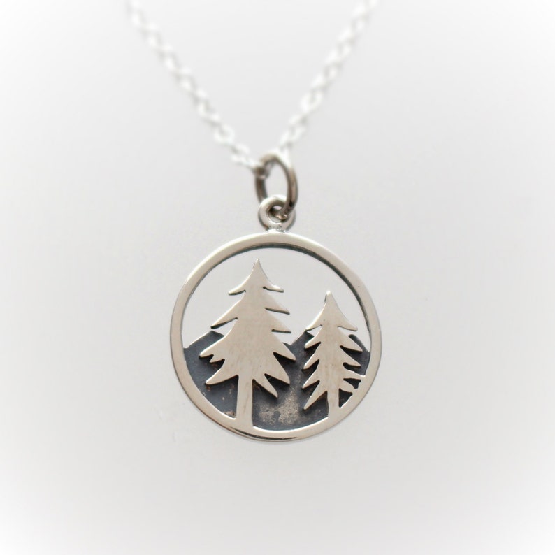Pine Tree Necklace Wilderness Jewelry Fir Tree Necklace - Etsy