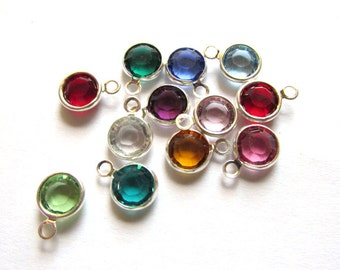 Birthstones Add On: Swarovski Birthstone Channel Drop Charm