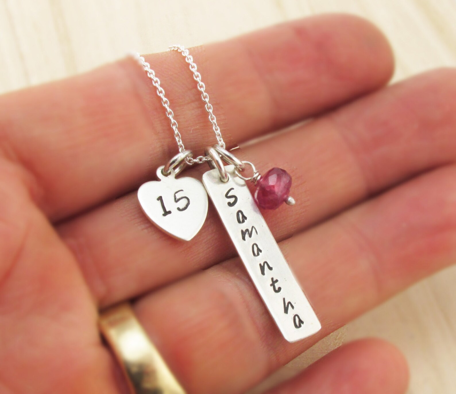 Quinceañera Necklace Quinceanera Gift for Teen Personalized Etsy