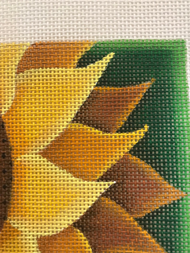 Hand Painted Needlepoint Canvas 4 Square 18 Count Etsy