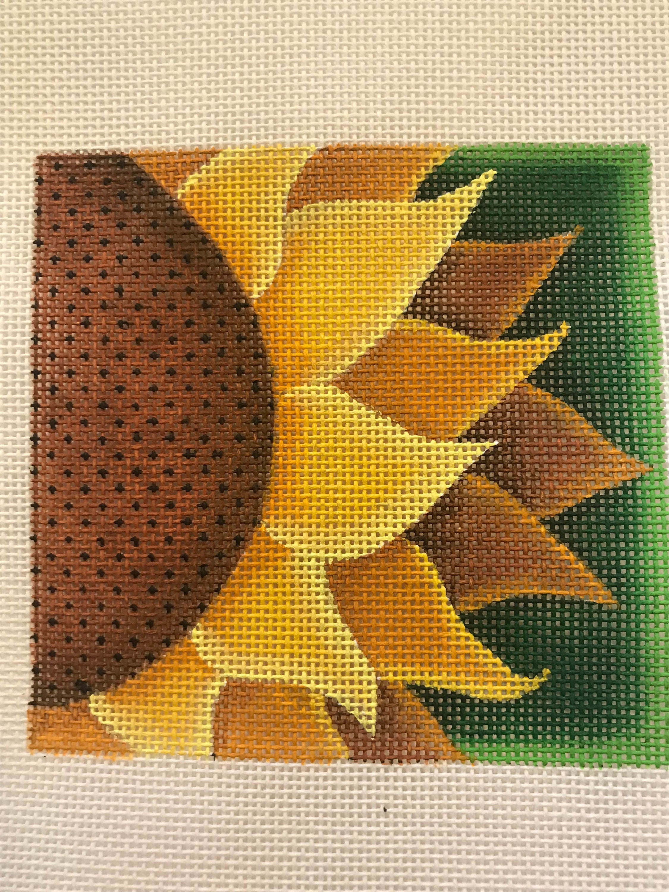 Hand Painted Needlepoint Canvas 4 Square 18 Count Etsy